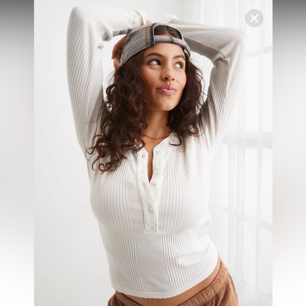 Aerie Road Trip Long Sleeve Henley T-Shirt